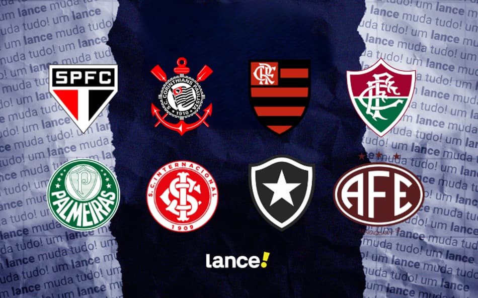 Clubes classificados às quartas do Brasileirão Feminino sub-20.