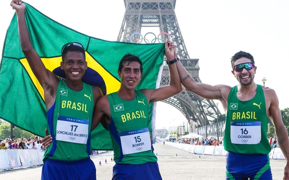 Max Batista, Caio Bonfim e Matheus Correa, que competiram nos Jogos de Paris, disputam Mundial em Brasília