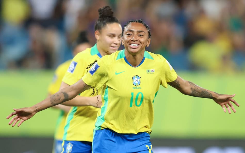 Kerolin marcou em Brasil x Coreia do Sul, pela Fifa Series 2026. (Foto: Lívia Villas Boas/CBF)