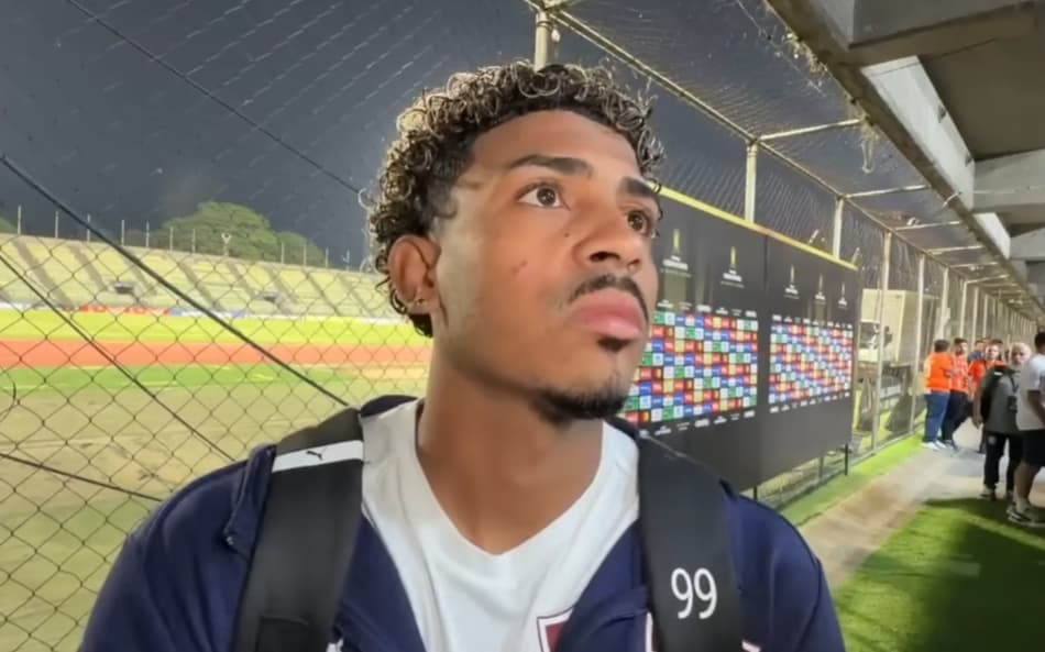 John Kennedy após La Guaira x Fluminense (Foto: Reprodução)