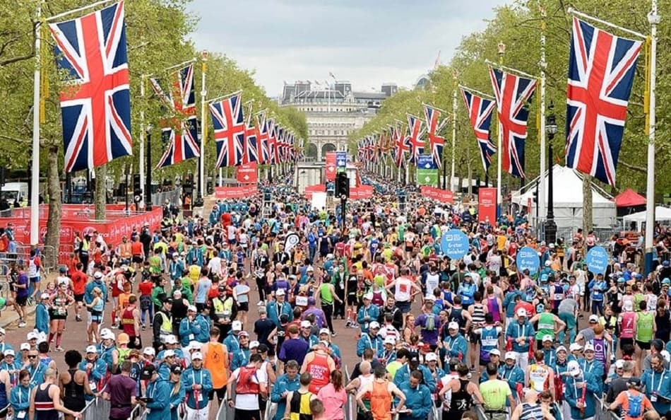 Maratona de Londres, uma das mais tradicionais maratonas do mundo (Divulgação)