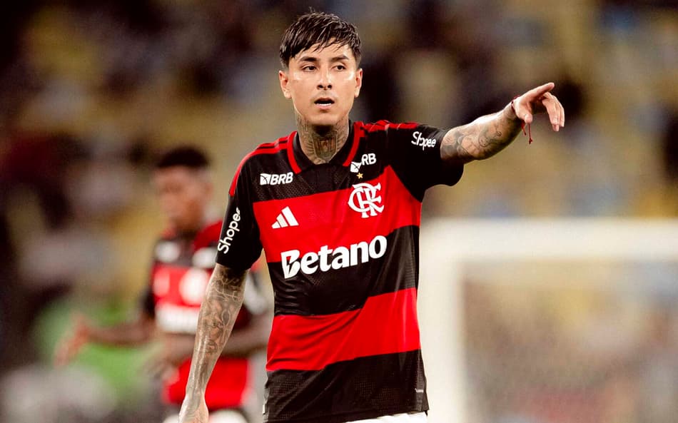 Pulgar durante Flamengo x Vasco (Foto: Adriano Fontes/Flamengo)