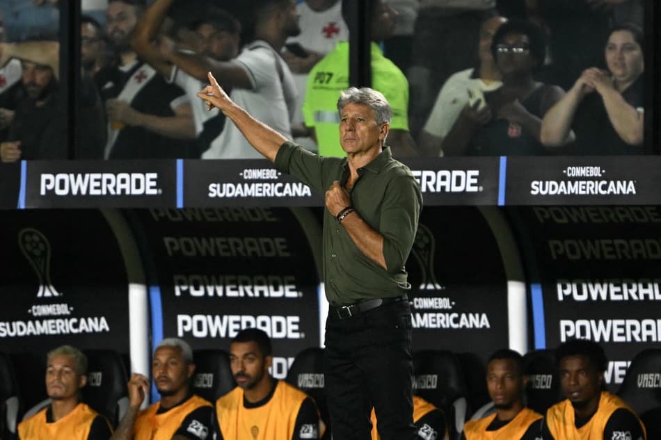 Renato Gaúcho em Vasco x Audax Italiano pela Sul-Americana (Foto: Mauro PIMENTEL / AFP)