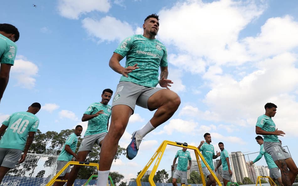 Paulinho fica à disposição do Palmeiras para o clássico contra o Santos (Foto: Cesar Greco/Palmeiras)