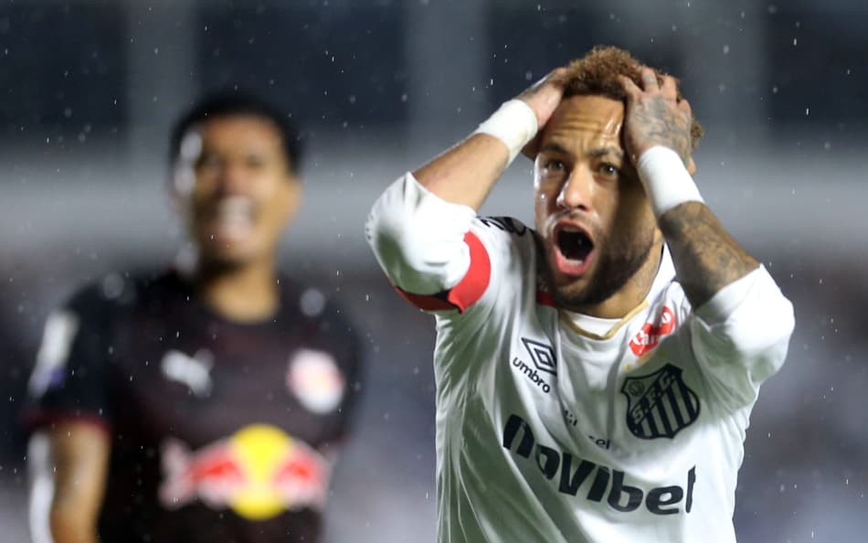 Veja gol em Santos x Bragantino: Neymar abre o placar