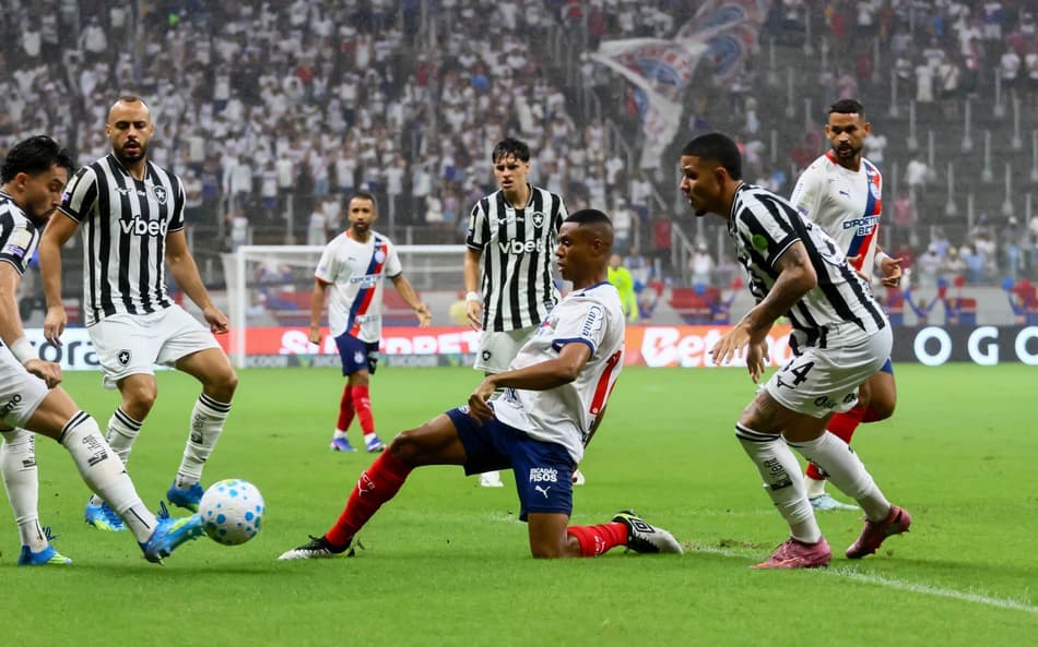 Bahia e Botafogo se enfrentaram na Fonte Nova (Foto: Marcio Roberto/Agencia F8/Folhapress)