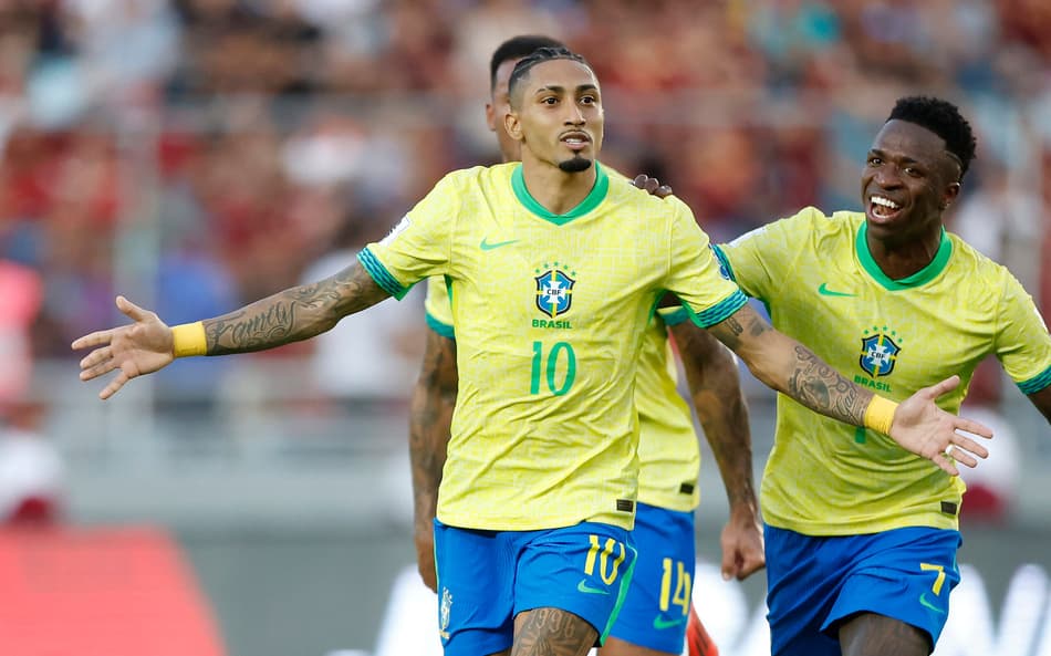 Raphinha é um destaques da Seleção Brasileira (Foto: Rafael Ribeiro/CBF)