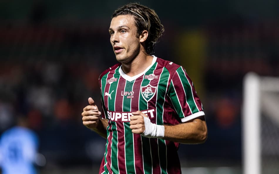 Canobbio em ação em Fluminense x Nova Iguaçu (Foto: Marina Garcia/ Fluminense FC)