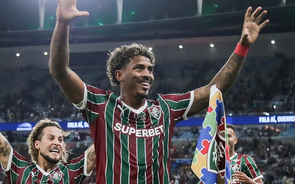 John Kennedy comemora gol pelo Fluminense (Foto: Marcelo Gonçalves/ Fluminense FC)
