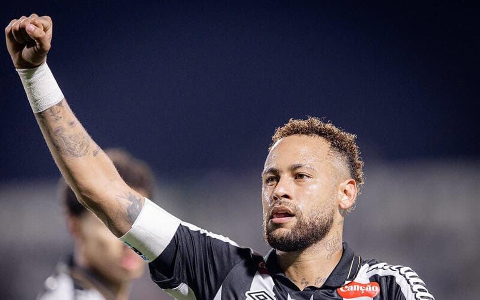 Neymar foi titular do empate do Santos contra o Recoleta, pela Sul-Americana. (Foto: Raul Barletta/ Santos FC)
