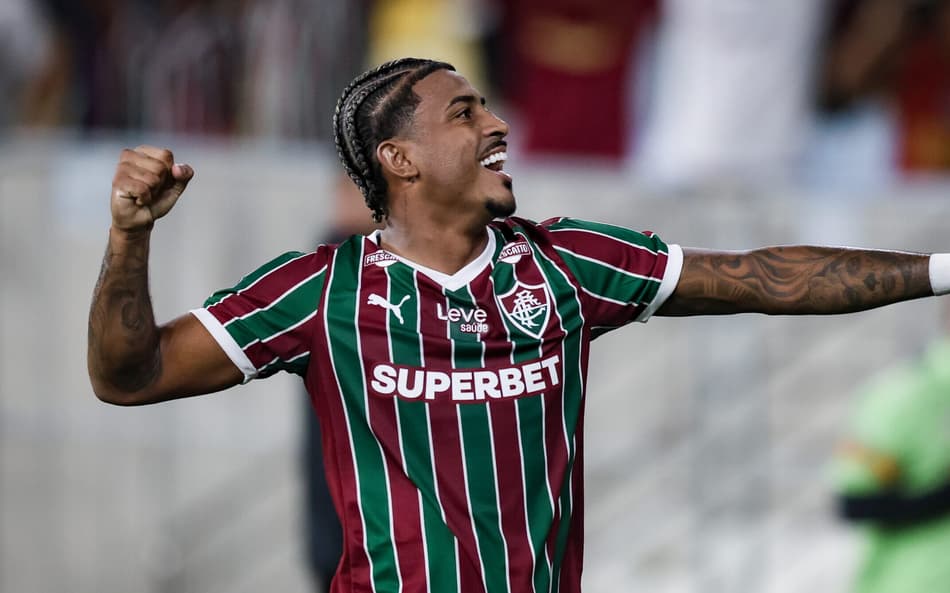 John Kennedy comemora gol do Fluminense contra o Vitória (Foto: Marcelo Gonçalves/ Fluminense FC)