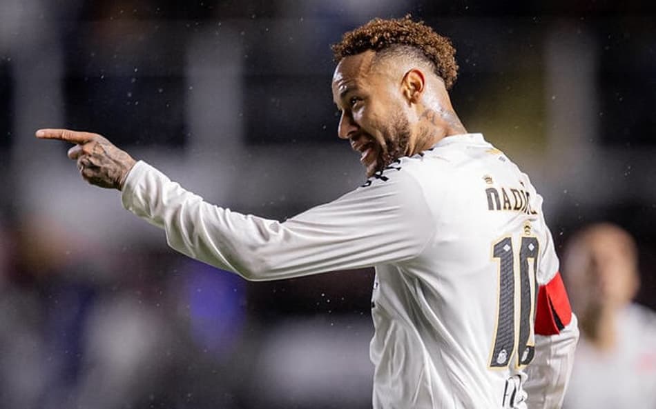 Neymar durante vitória do Santos, na Vila Belmiro. (Foto: Raul Barletta/ Santos FC)