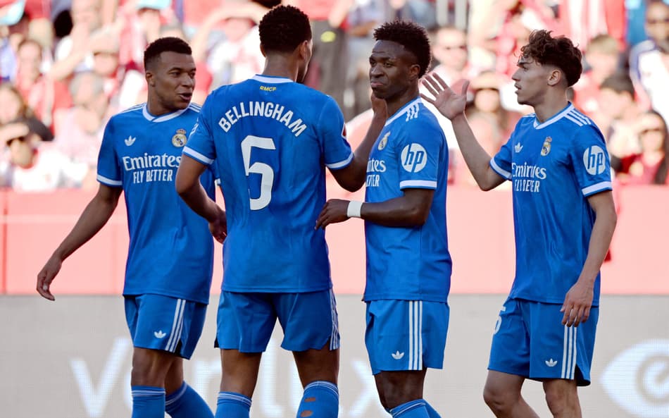 Vini Jr Bellingham Mbappé Brahim Díaz Real Madrid Sevilla