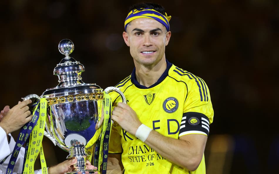 O Al-Nassr de Cristiano Ronaldo conquistou o Campeonato Saudita (Foto: Fayez NURELDINE / AFP)