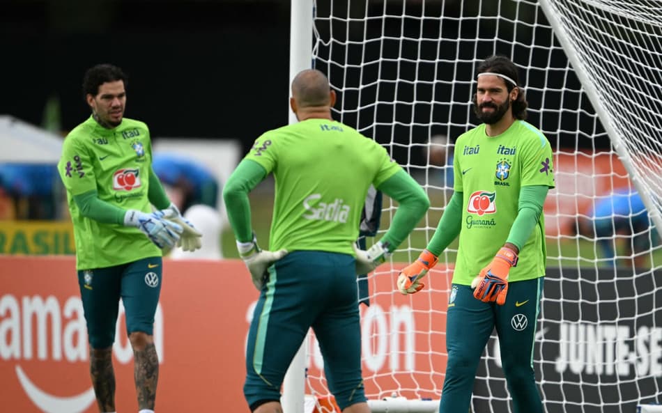 Goleiros da Seleção Brasileira para a Copa do Mundo (Foto: Mauro PIMENTEL / AFP)