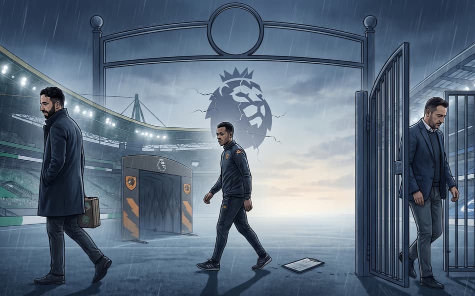 Arte ilustra demissão de treinadores da Premier League