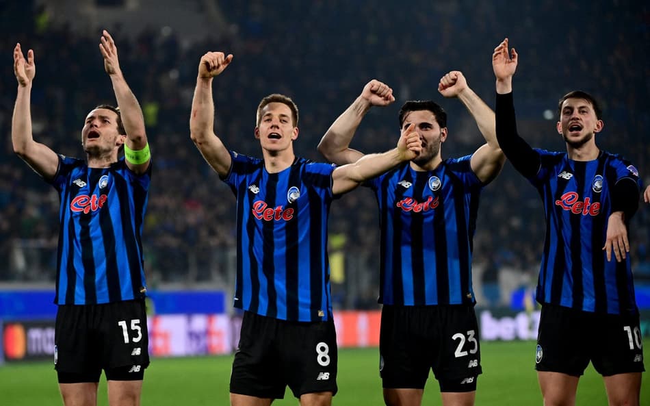 A Atalanta venceu o Borussia Dortmund por 4 a 1 pela Champions League (Foto: PIERO CRUCIATTI / AFP)