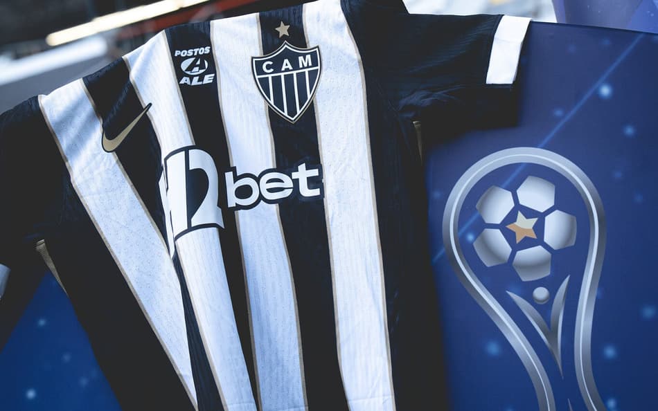 Camisa do Galo Sul-Americana (Foto: Pedro Souza / Atlético)