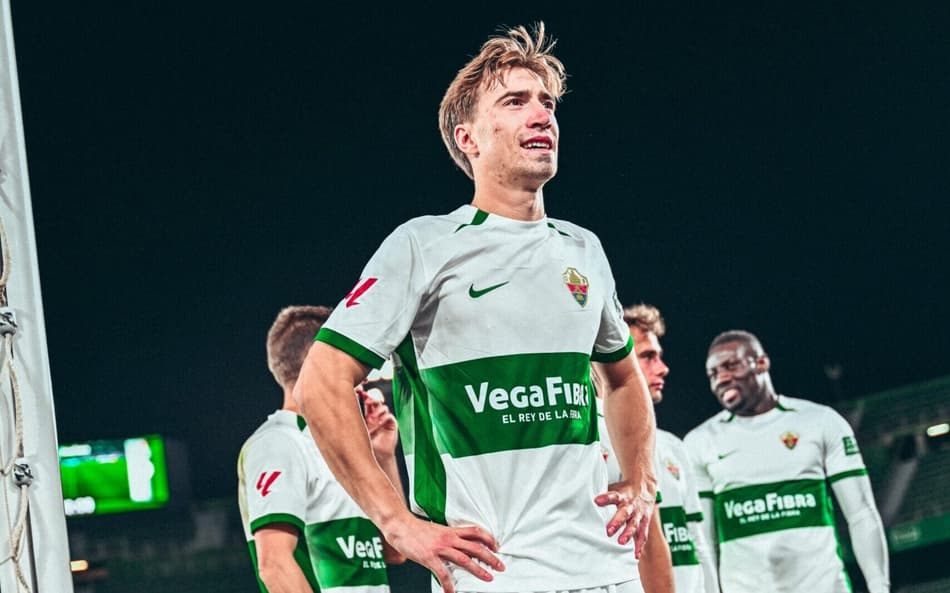 David Affengruber, do Elche, time de La Liga (Foto: Reprodução/X @elchecf)