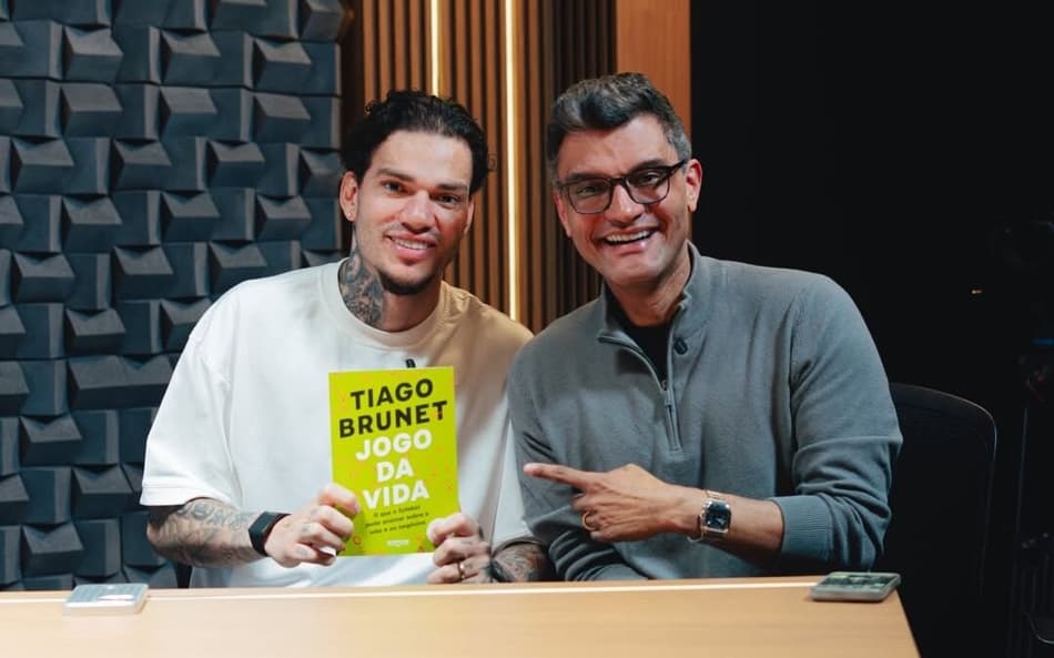 Ederson, goleiro da Seleção Brasileira, e Tiago Brunet (Foto: Reprodução/Instagram)