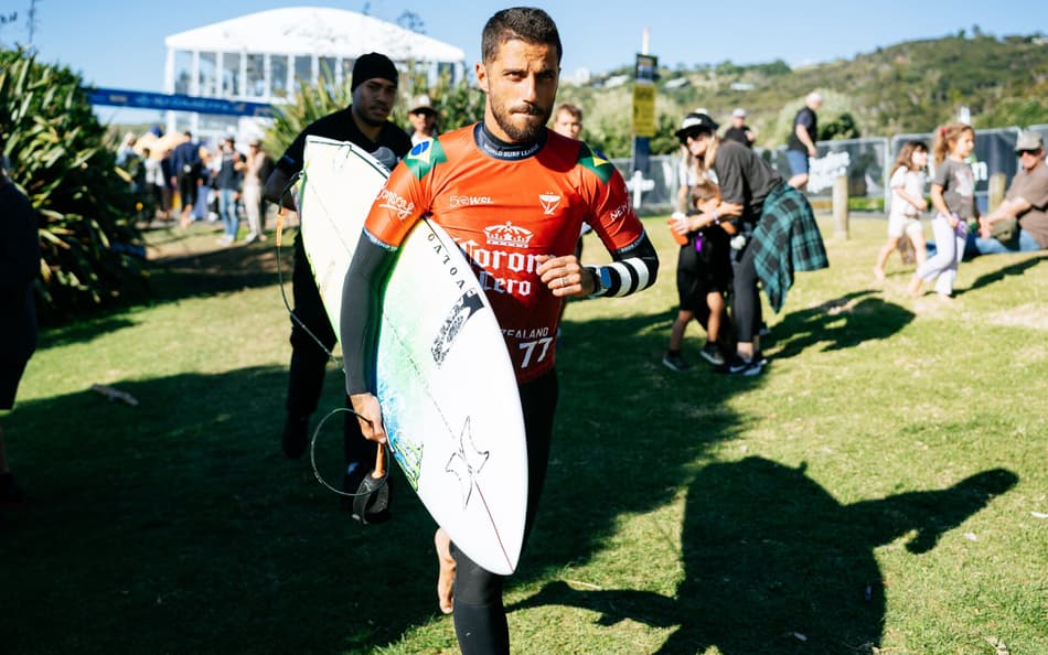 Filipe Toledo na etapa de Raglan, na Nova Zelândia (Foto: Rambo Estrada/World Surf League)