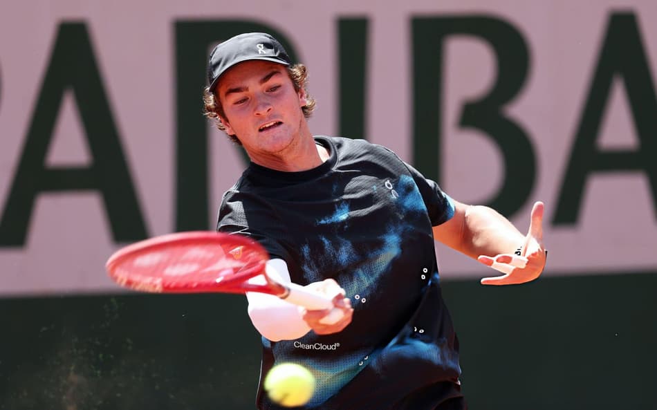João Fonseca em treino em Roland Garros (Foto: Dan Istitene)