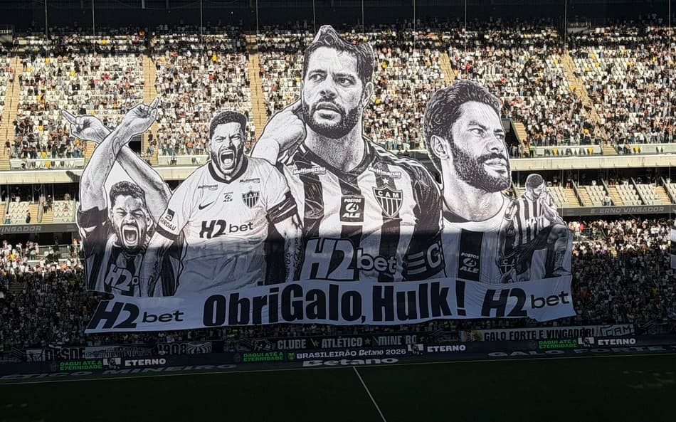 Mosaico de despedida de Hulk Foto: Artur Henrique / Lance!)