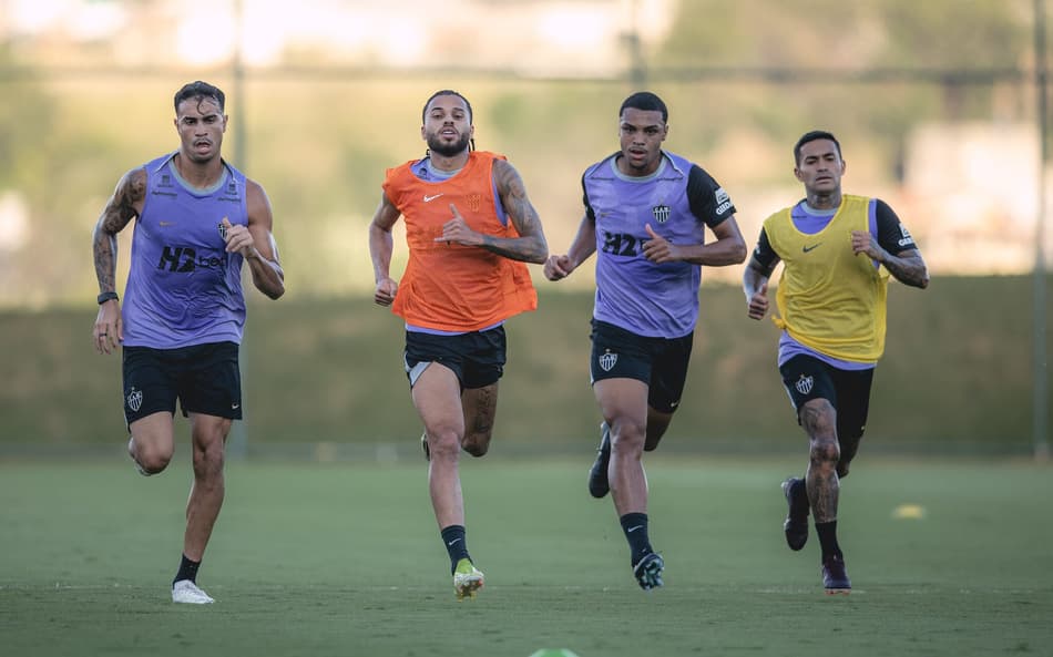 Preparação do Atlético para enfrentar o Mirassol (Foto: Pedro Souza / Atlético)