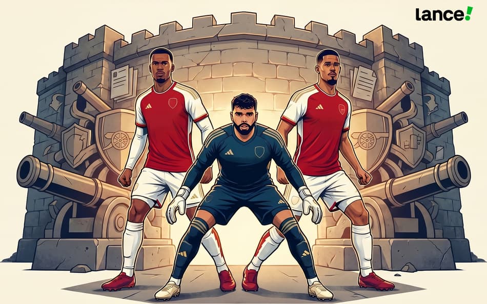 Raya, Saliba e Gabriel Magalhães são pilares da defesa do Arsenal na temporada