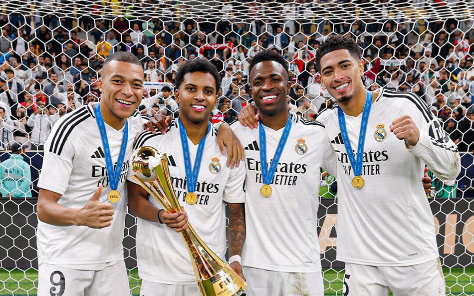 Real Madrid Vini, Bellingham, Mbappe, Rodrygo