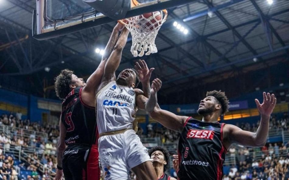 O Franca venceu duelo dramático contra o Brasília (Foto: Divulgação/NBB)