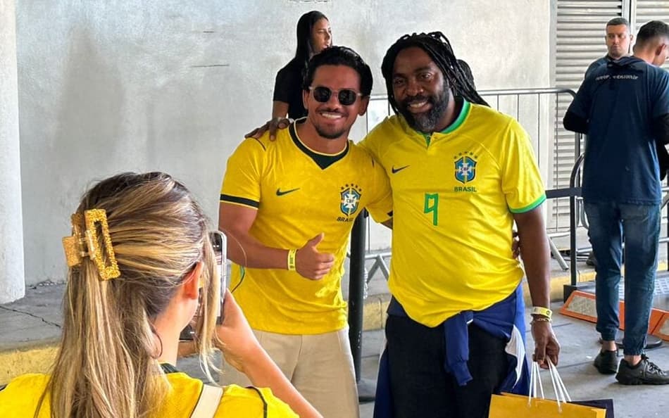 Lázaro Ramos chega ao Maracanã para acompanhar Brasil x Panamá (Foto: Lucas Bayer / Foto)
