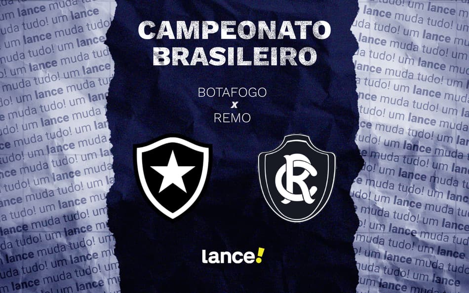 Botafogo e Remo se enfrentam pelo Brasileirão (Foto: Arte/Lance!)