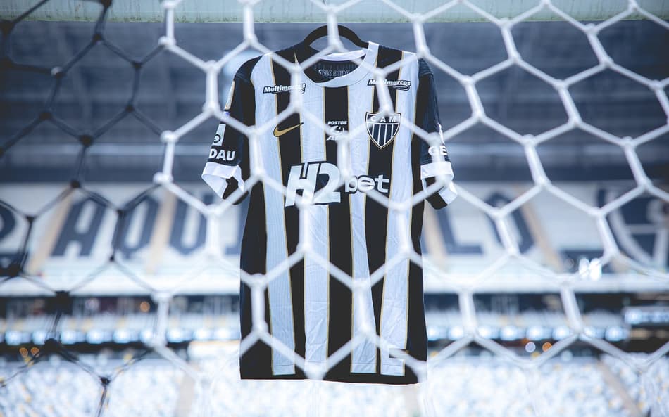 camisa Atlético contra o Mirassol (Foto: Pedro Souza / Atlético)camisa Atlético contra o Mirassol (Foto: Pedro Souza / Atlético)