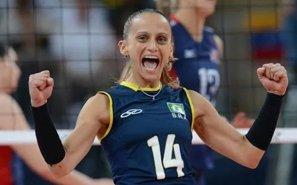 Fabi Alvim foi bicampeã olímpica com a Seleção Brasileira (Foto: Reprodução)