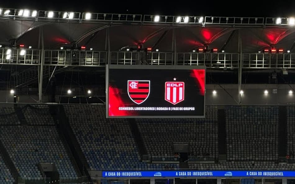 Flamengo x Estudiantes no Maracanã (Foto: Lucas Bayer/Lance!)