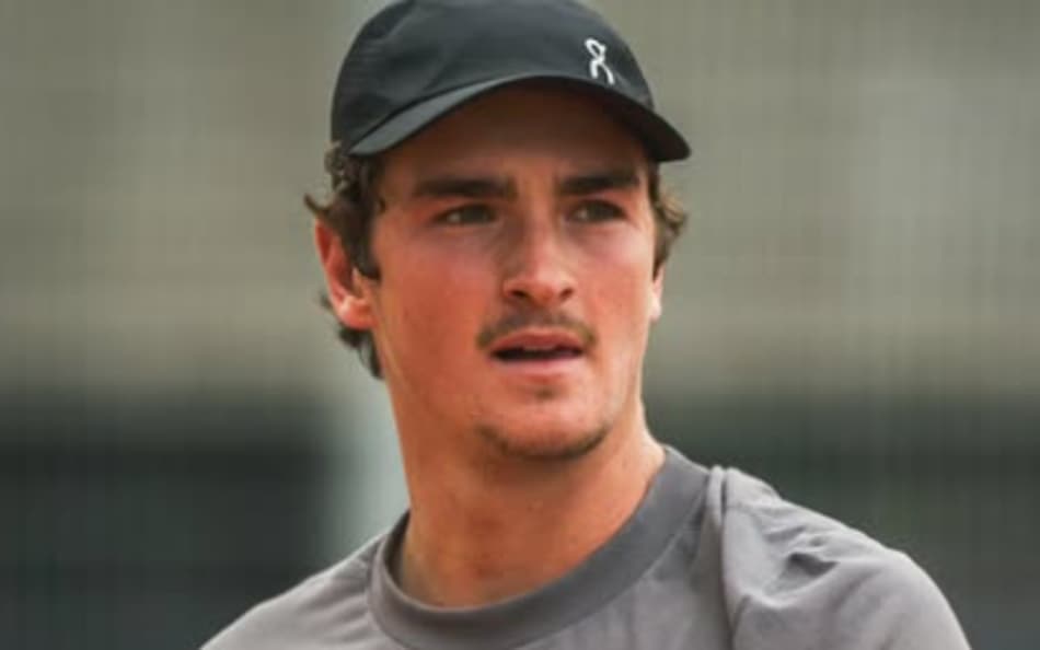 João Fonseca em treino no Masters 1000 de Madri (Foto: Divulgação/ATP)