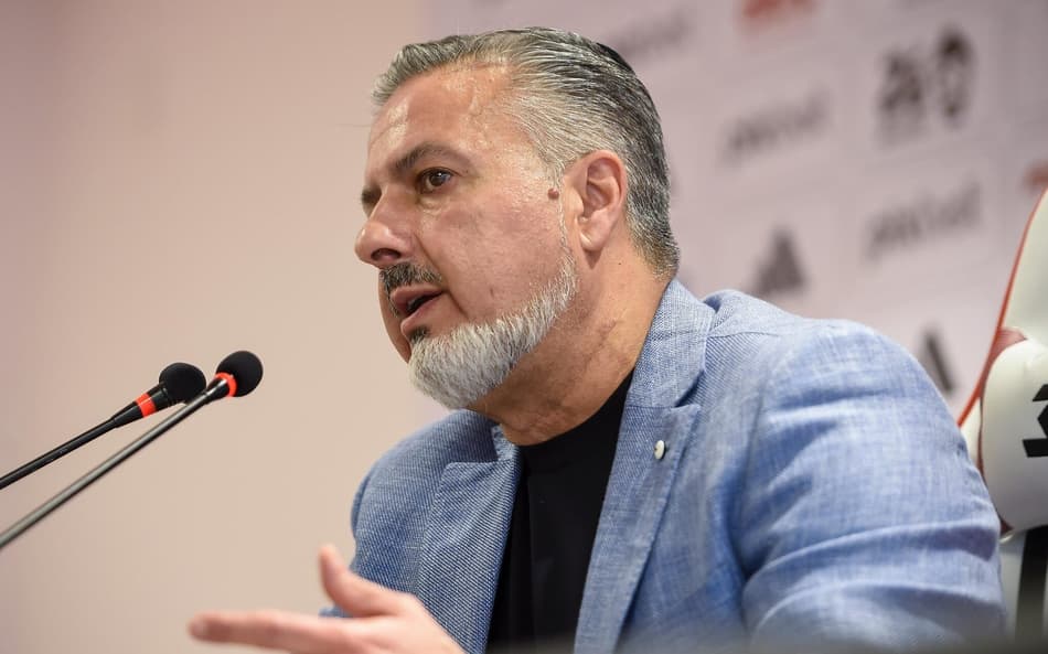 José Boto, diretor técnico do Flamengo, em entrevista coletiva no Ninho do Urubu.