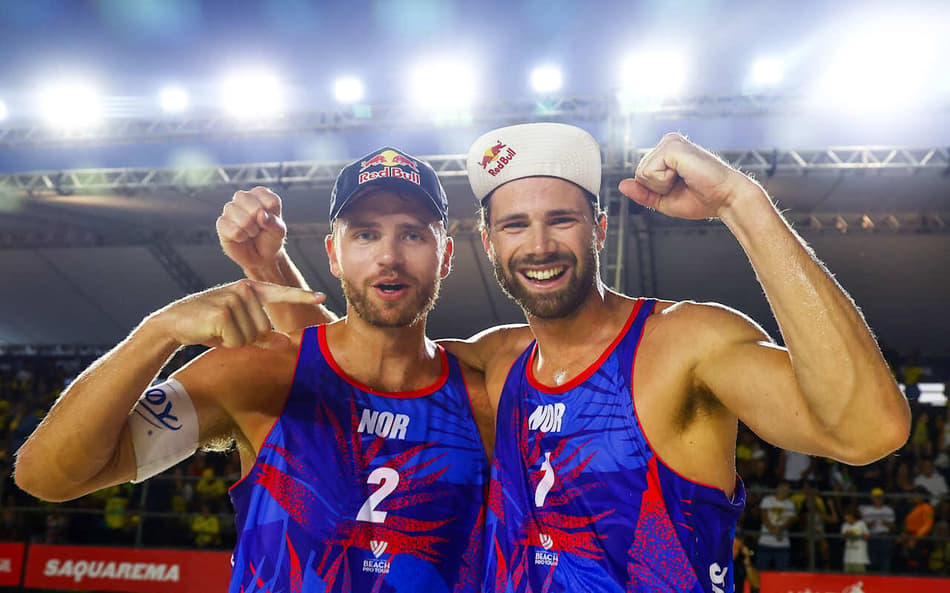Christian Sorum e Anders Mol, os 'vikings do vôlei de praia' (Foto: Volleyball World)