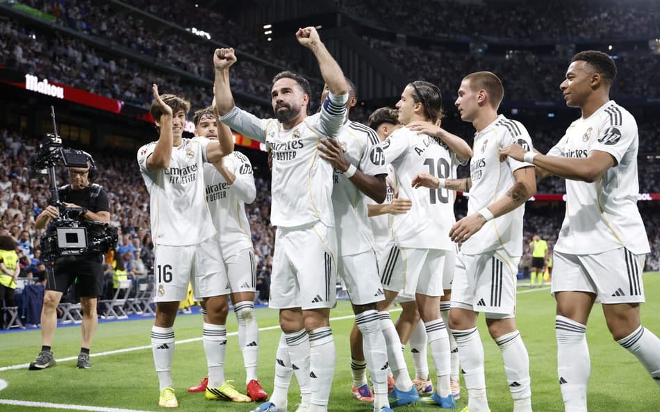 Na despedida de Carvajal e Alaba, o Real Madrid venceu o Athletic Bilbao por La Liga (Foto: Pierre-Philippe MARCOU / AFP)