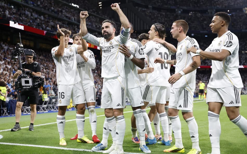 Na despedida de Carvajal e Alaba, o Real Madrid venceu o Athletic Bilbao por La Liga (Foto: Pierre-Philippe MARCOU / AFP)