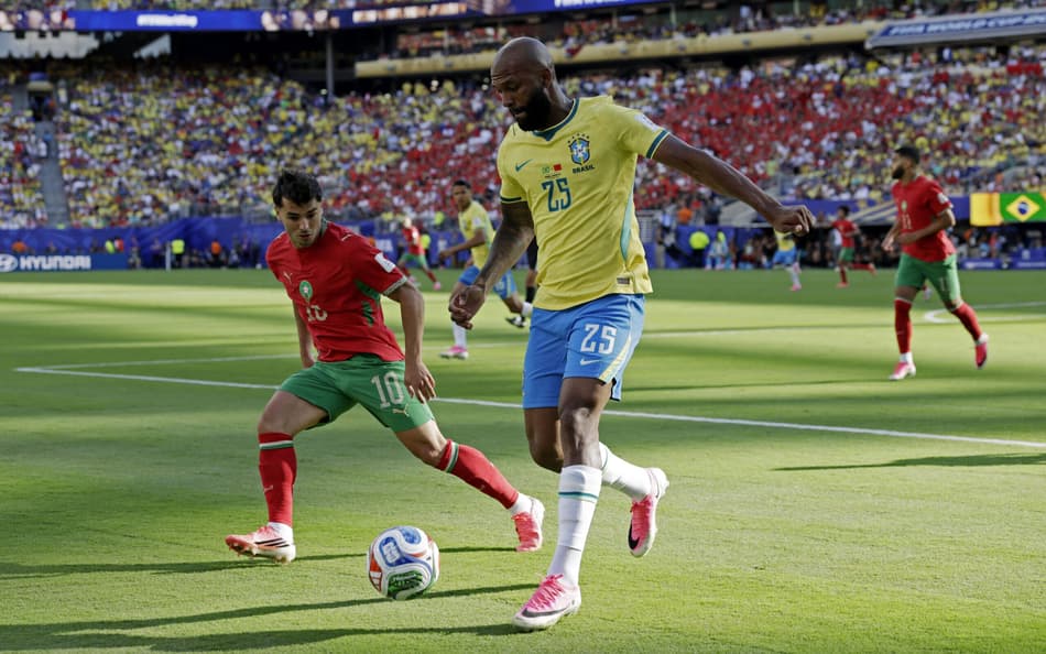 Igor Thiago em Brasil x Marrocos (Foto: REUTERS/Jeenah Moon)