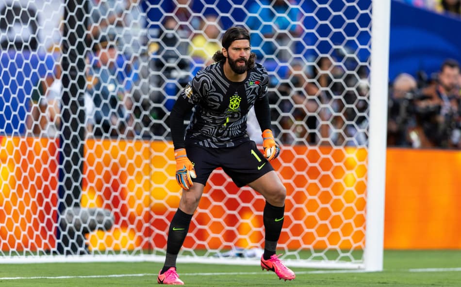 Alisson em Brasil x Marrocos (Foto: Sports Press Photo / Sports Press Photo/Fotoarena/Folhapress)