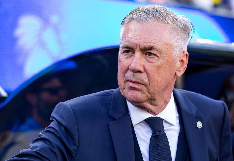 Ancelotti em Brasil x Marrocos (Foto: Rodolfo Buhrer/AGIF/Folhapress)