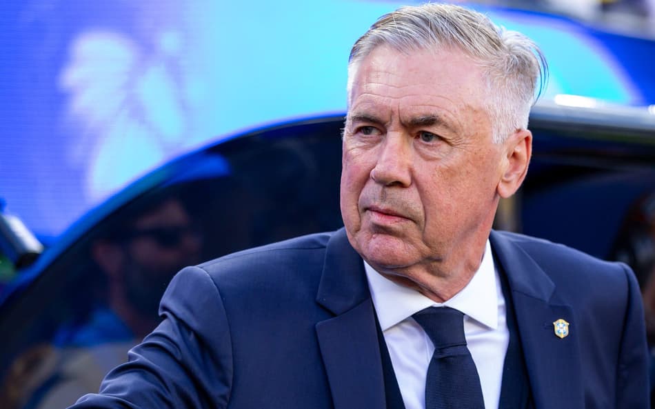 Ancelotti em Brasil x Marrocos (Foto: Rodolfo Buhrer/AGIF/Folhapress)
