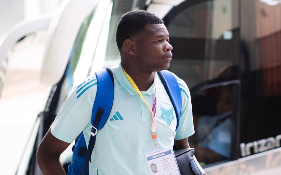 Kaiquy Luiz chegado ao Pacaembu para a final da Copinha