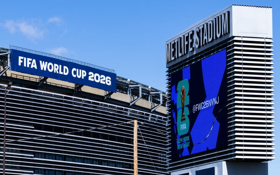Vista MetLife Stadium antes da Copa do Mundo 2026 em East Rutherfort.