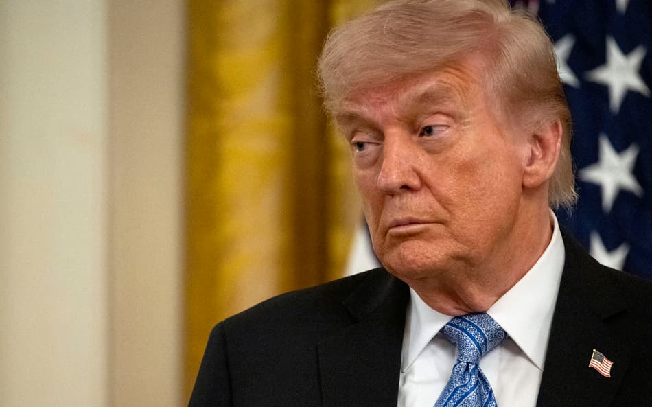 Donald Trump durante cúpula sobre pequenas empresas na Sala Leste da Casa Branca, em Washington, DC. (Foto: Kent Nishimura/AFP)