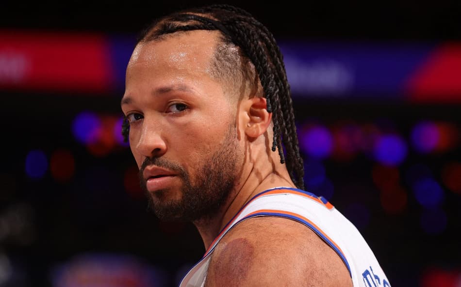 Jalen Brunson, dos Knicks, em ação nos playoffs da NBA 2025/26 (Foto: Nathaniel S. Butler / NBAE / Getty Images)
