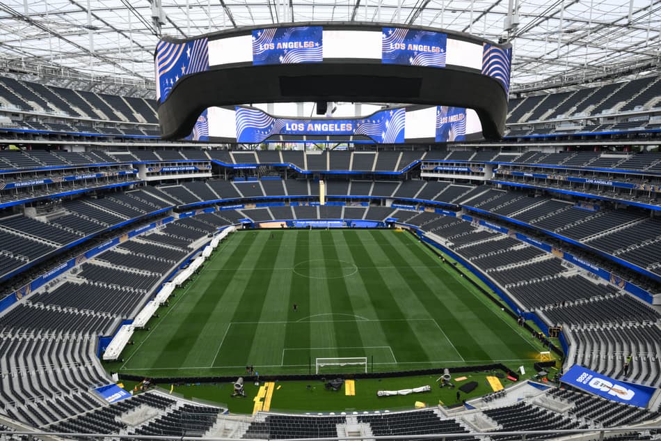 O SoFi Stadium receberá a abertura dos Estados Unidos na Copa do Mundo (Foto: Patrick T. Fallon / AFP)